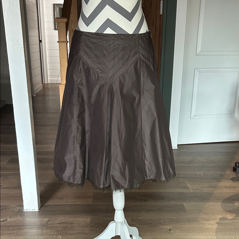Karen Millen Elegant Brown Skirt Size 8
